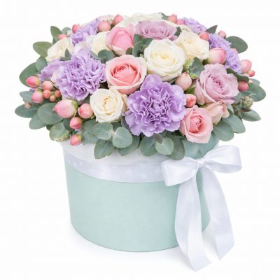 Цветы в коробке «Балерина»